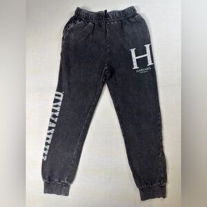 Cotton:On Kids Black Harvard Sweats Boys Size 9-10 With Drawstring